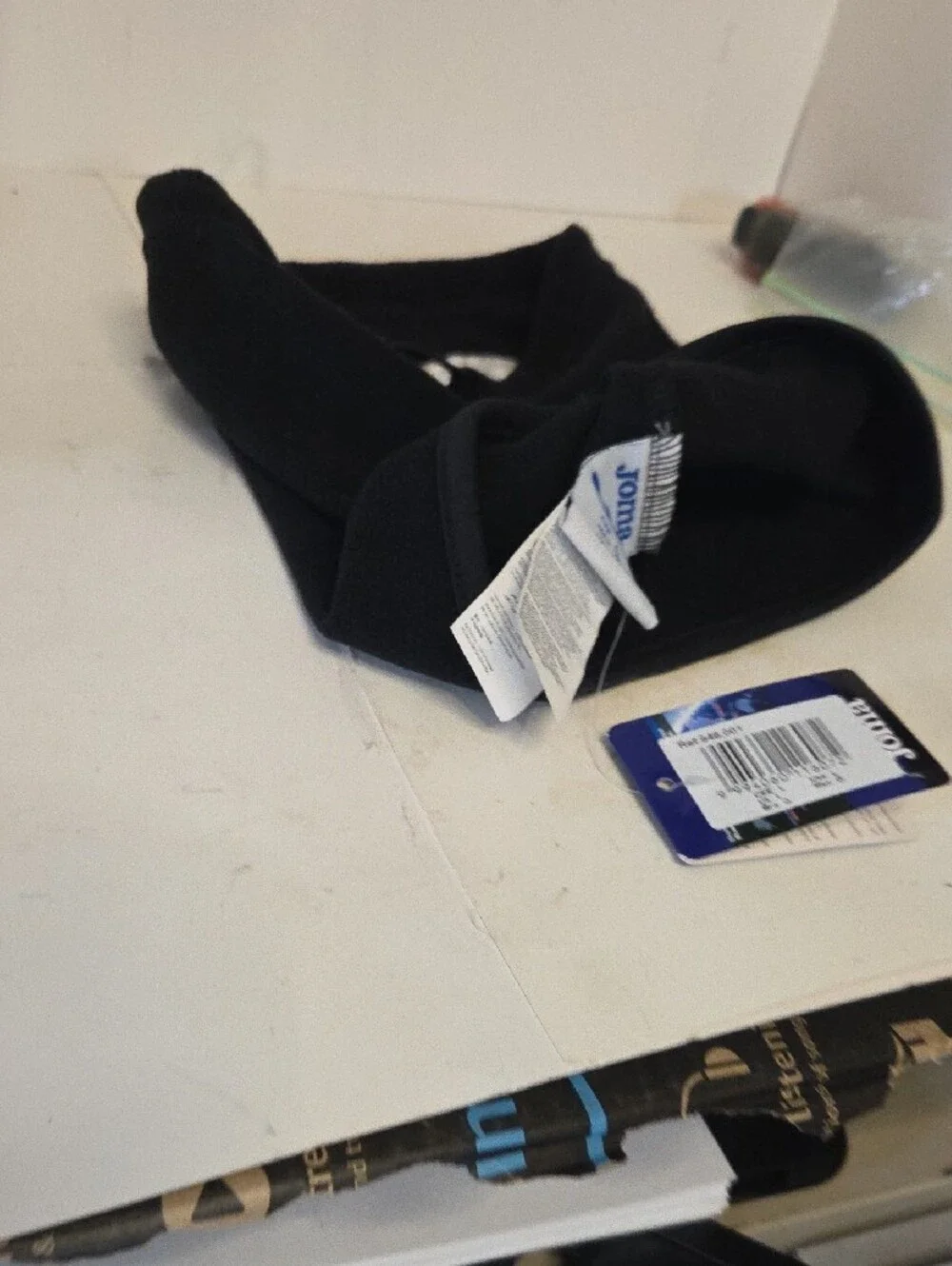 Joma Black Fleece Neck Warmer - Men's Scarf Large Sz Nwt